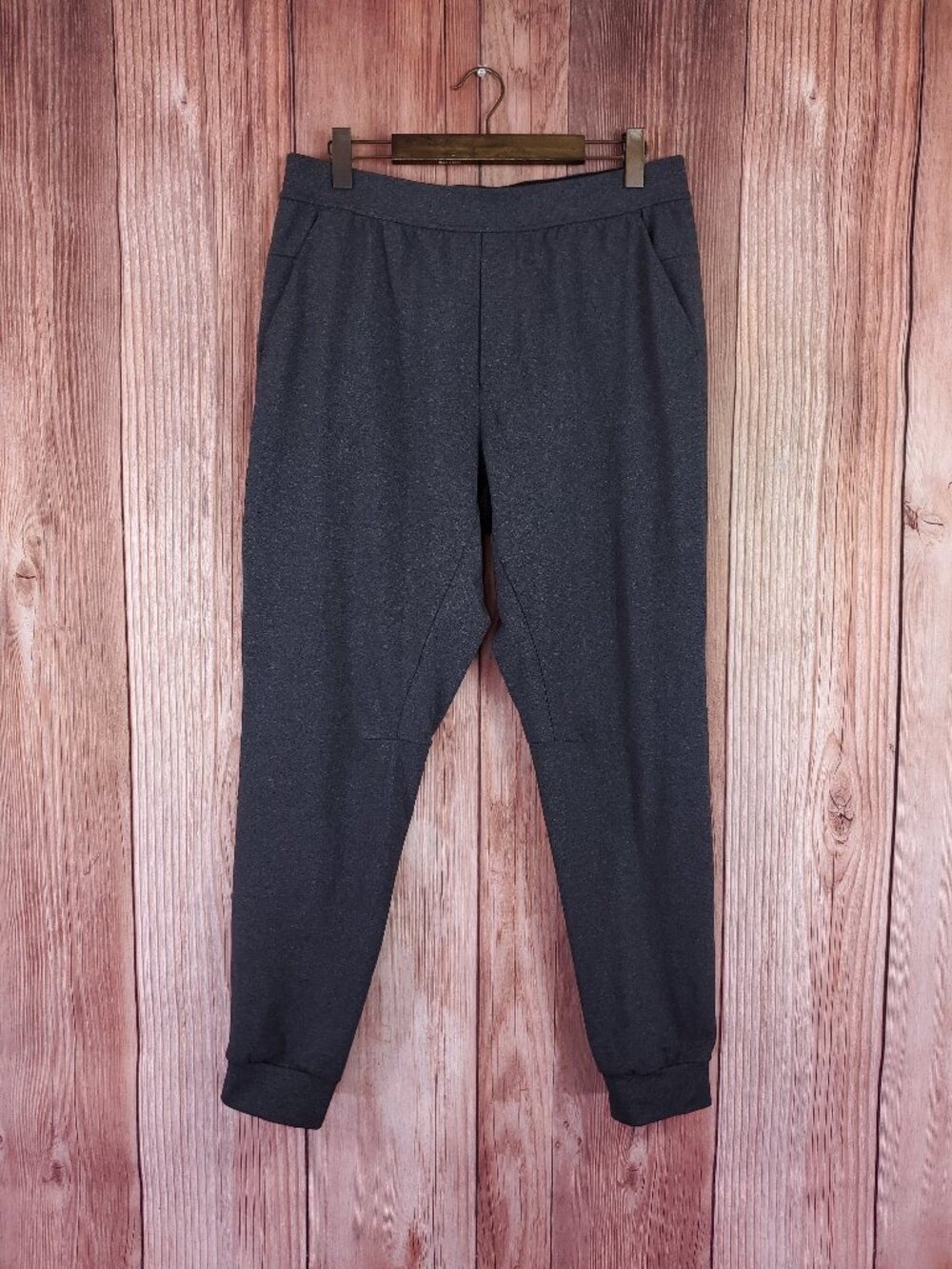 Lululemon Mens XL Intent Jogger 30" Heathered Black Luon Stretch Pants M5569S
